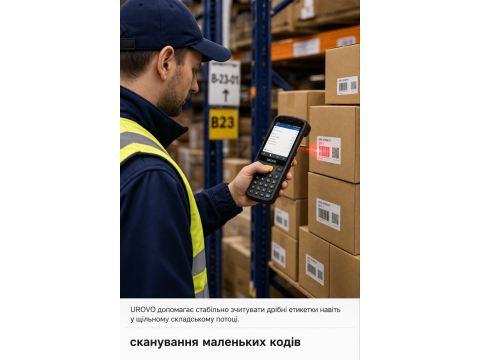 Сканування складних штрихкодів UROVO: можливості 1D/2D модулів