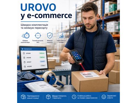 UROVO у e-commerce: швидка комплектація та мінімум пересорту