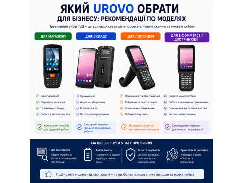 Який UROVO обрати для бізнесу: рекомендації по моделях